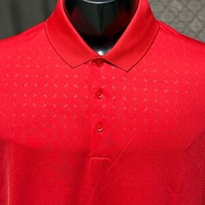 NIKE GOLF DRI FIT STANDARD FIT RED POLO SHIRT MEN'S SIZE LARGE L